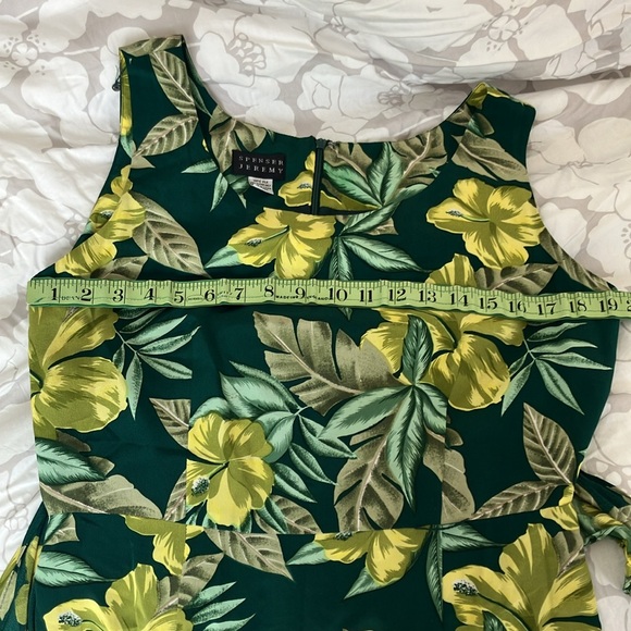 Vintage Spenser Jeremy silk sari tie tropical midi dress EUC 10 - Picture 7 of 9